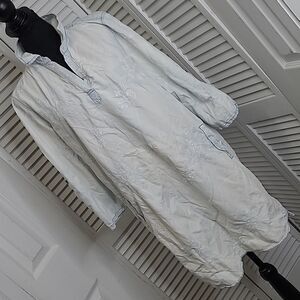 Luxology sz 12 100% cotton with machine embroidery dress